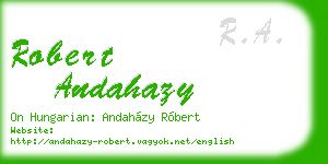 robert andahazy business card